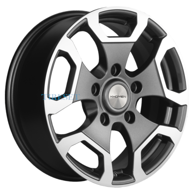 Диски Khomen Wheels 6,5x17/5x139,7 ET40 D98,5 KHW1725 (Niva Travel/Legend) Gray-FP на tireset.ru