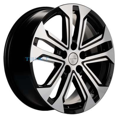 Khomen Wheels 7x18/5x114,3 ET53 D54,1 KHW1803 (Geely Coolray) Black-FP