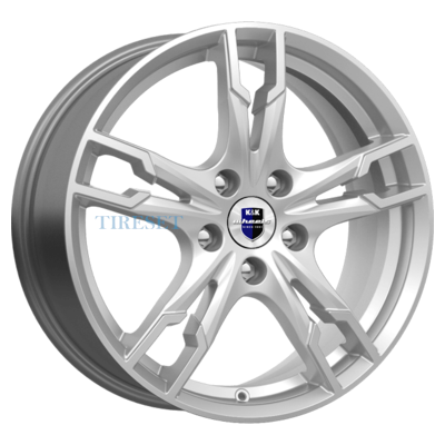 KиK 7x17/5x112 ET40 D57,1 Солар-оригинал (КС875) Сильвер SK