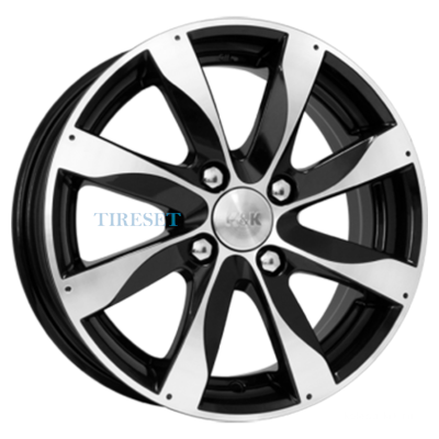 KиK 5,5x14/4x100 ET39 D67,1 Джемини (КС480) Алмаз черный