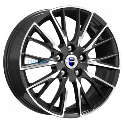 KиK 6,5x17/5x114,3 ET50 D67,1 Солт (КС773) Алмаз черный