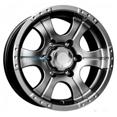 KиK 8x16/5x139,7 ET-15 D110,1 Байконур Джип-рейд (КС465) Дарк платинум