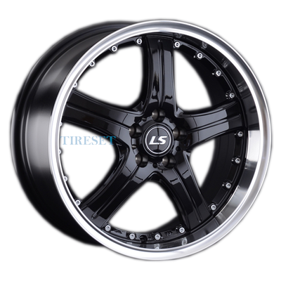 Диски LS 7,5x17/5x100 ET35 D73,1 322 BKL на tireset.ru