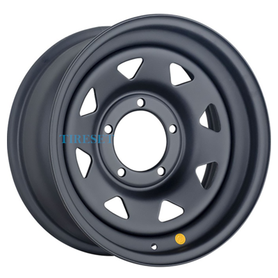 Off-Road Wheels 7x16/5x139,7 ET0 D110 УАЗ Черный матовый (треуг. мелкий)