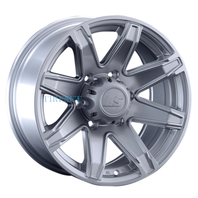 LS 8x16/6x139,7 ET10 D106,1 763 Sil (конус, Колпак+лого)