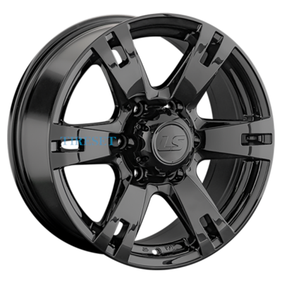 LS 8x17/6x139,7 ET38 D100,1 182 BK (конус, Колпак+лого)
