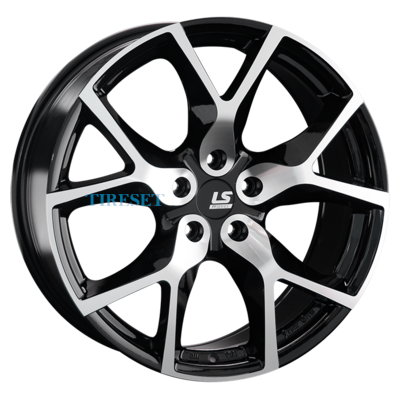 LS FlowForming 8,5x20/5x112 ET35 D66,6 RC12 BKF (конус)