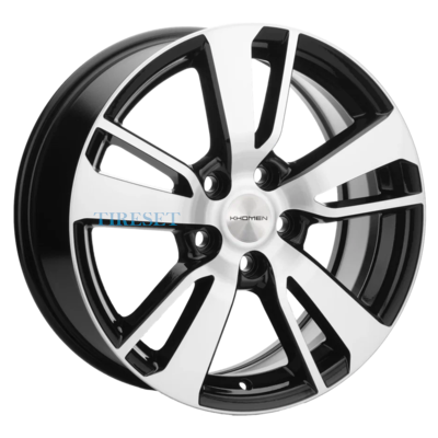 Khomen Wheels 7x17/5x108 ET50 D63,35 KHW1704 (Ford C-Max) Black-FP