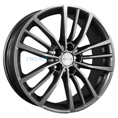 Khomen Wheels 7x18/5x112 ET43 D57,1 KHW1812 (Kodiaq/Tiguan/Audi Q3) Gray