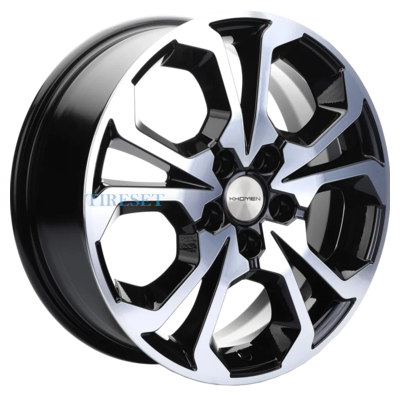Khomen Wheels 6,5x17/5x108 ET33 D60,1 KHW1711 (Chery tiggo 7pro) Black-FP