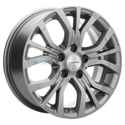 Диски Khomen Wheels 6,5x16/5x110 ET43 D65,1 KHW1608 (Opel Zafira) Gray на tireset.ru