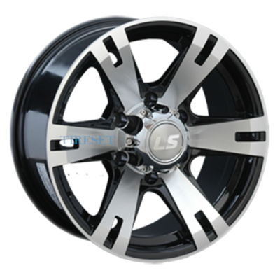 LS 8x17/6x139,7 ET38 D100,1 182 BKF (конус, Колпак+лого)