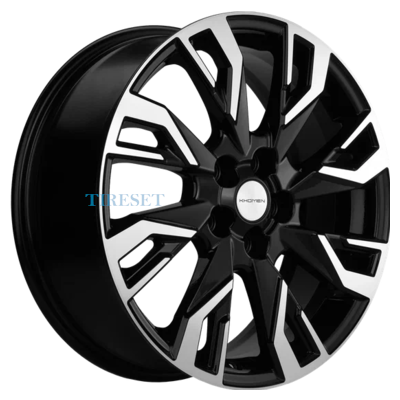 Khomen Wheels 7x18/5x110 ET35 D67,1 KHW1809 (CS75 Plus) Black-FP