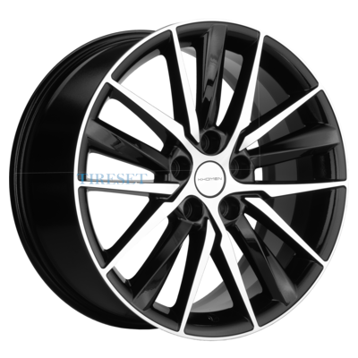 Khomen Wheels 8x18/5x114,3 ET45 D60,1 KHW1807 (Geely Atlas/Atlas Pro/Lifan Myway) Black-FP