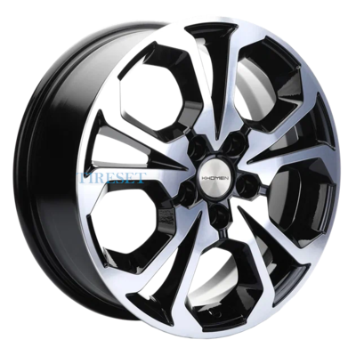 Khomen Wheels 6,5x17/5x114,3 ET40 D64,1 KHW1711 (Haval F7/F7x) Black-FP