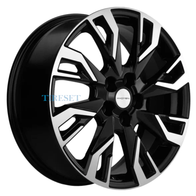 Khomen Wheels 7x18/5x114,3 ET35 D66,1 KHW1809 (Koleos) Black-FP