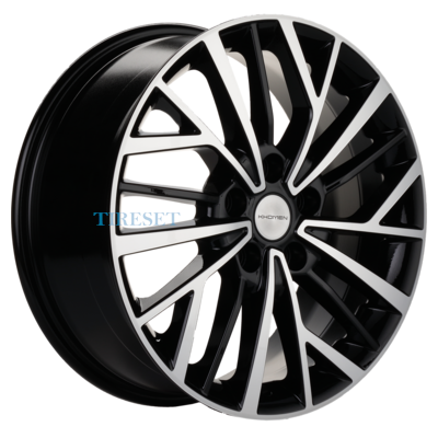Khomen Wheels 7x17/5x110 ET46 D63,3 KHW1717 (Changan CS35/CS35 Pro) Black-FP