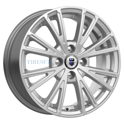 KиK 6x15/4x100 ET35 D67,1 Меандр (КС888) Сильвер