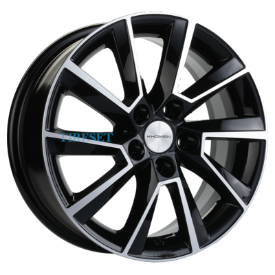 Khomen Wheels 6x15/5x100 ET40 D57,1 KHW1507 (Polo) Black-FP