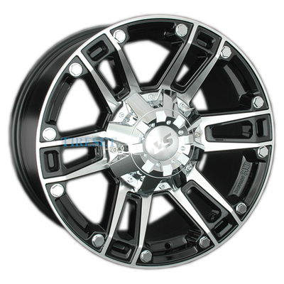 LS 8x17/6x139,7 ET25 D106,1 558 BKF (конус, Колпак+лого)