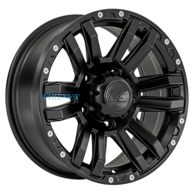 LS 8x16/5x139,7 ET30 D98,5 1339 BKS (конус, Колпак+лого)