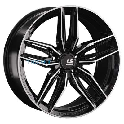LS FlowForming 8x18/5x112 ET30 D66,6 RC54 BKF (конус)