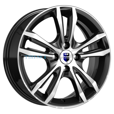 KиK 6x16/4x100 ET41 D60,1 Samara-оригинал (КС866) Алмаз черный SK