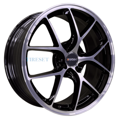 INCH 7x17/5x108 ET40 D60,1 FA8538 Gloss Black Machined Face (ZJH) FlowForming