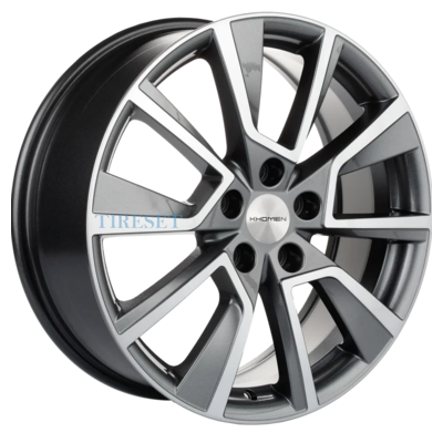 Khomen Wheels 7x18/5x114,3 ET50 D54,1 KHW1802 (Coolray) Gray-FP