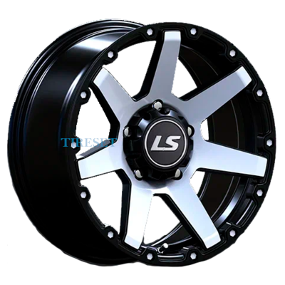 LS 7x15/6x139,7 ET10 D106,1 873 BKF (конус, Колпак+лого)