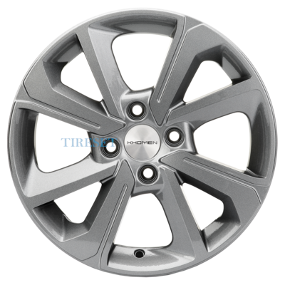 Диски Khomen Wheels 6x15/4x100 ET50 D60,1 KHW1501 (Vesta) Gray на tireset.ru