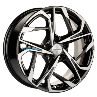 Диски Khomen Wheels 7x17/5x108 ET45 D60,1 KHW1716 (Chery Tiggo 3/3 Pro) Black-FP на tireset.ru