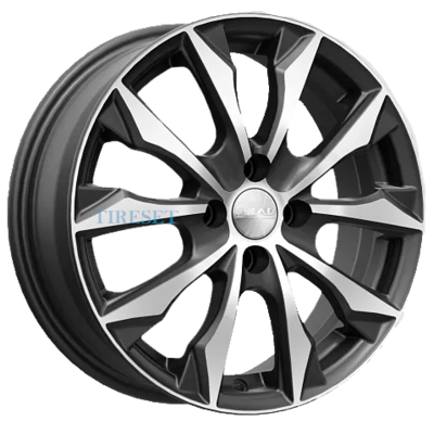 Диски СКАД 6x16/4x100 ET50 D60,1 Нагоя (КЛ312) Алмаз бархат новый на tireset.ru