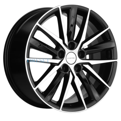 Диски Khomen Wheels 8x18/5x114,3 ET46 D67,1 KHW1807 (Hyundai i40) Black-FP на tireset.ru
