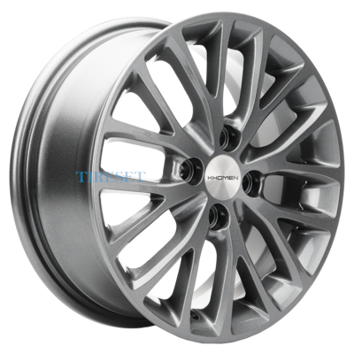 Диски Khomen Wheels 6x15/4x98 ET36 D58,6 KHW1506 (Lada Granta) Gray на tireset.ru