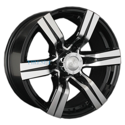 LS 8x17/6x139,7 ET10 D106,1 767 BKF (конус, Колпак+лого)