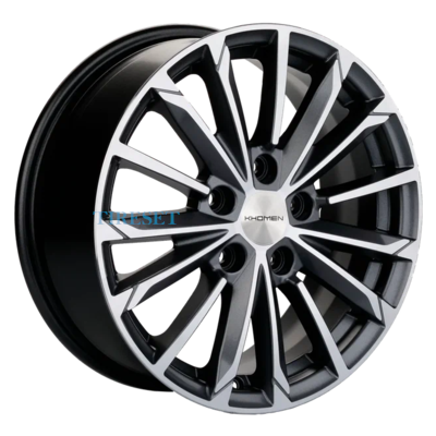 Khomen Wheels 6,5x16/5x112 ET46 D57,1 KHW1611 (Octavia A7) Gray-FP