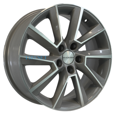 Khomen Wheels 6x16/5x100 ET38 D57,1 KHW1604 (Kamiq/Rapid/Scala) F-Silver-FP