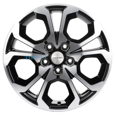 Khomen Wheels 6,5x17/5x114,3 ET50 D66,1 KHW1711 (Arkana/Kaptur) Black-FP