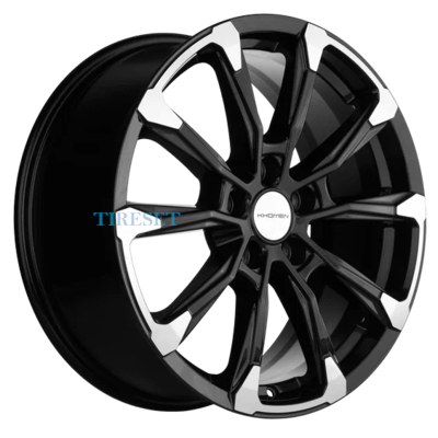 Диски Khomen Wheels 7,5x18/5x114,3 ET50 D67,1 KHW1808 (K5/Santafe) Black-FP на tireset.ru