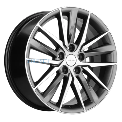 Khomen Wheels 8x18/5x114,3 ET53 D54,1 KHW1807 (Geely Coolray) Gray-FP