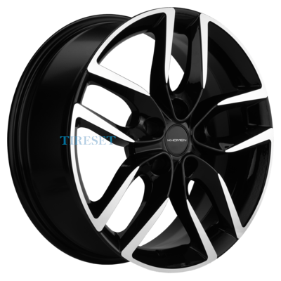 Диски Khomen Wheels 6,5x17/5x114,3 ET49 D67,1 KHW1708 (Hyundai Creta) Black-FP на tireset.ru
