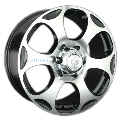 LS 8x18/6x139,7 ET36 D100,1 310 BKF (конус, Колпак+лого)