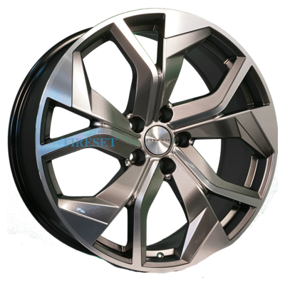 Диски Khomen Wheels 8,5x20/5x112 ET33 D66,6 KHW2006 (Audi/VW) Dark Chrome на tireset.ru