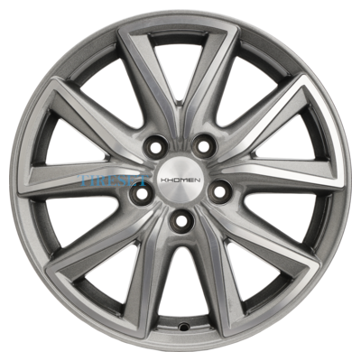 Khomen Wheels 7x17/5x114,3 ET45 D60,1 KHW1706 (Camry) G-Silver-FP