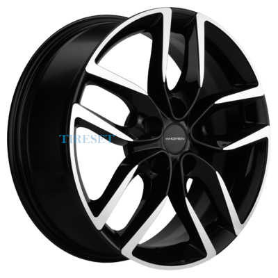Khomen Wheels 6,5x17/5x114,3 ET45 D67,1 KHW1708 (Mazda3/CX30) Black-FP