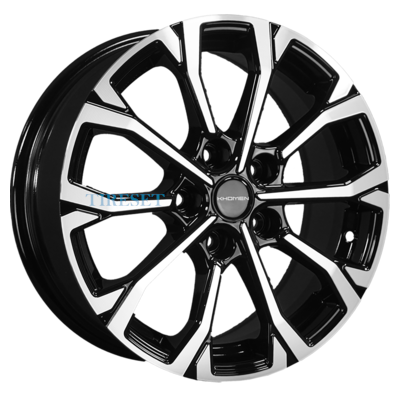 Диски Khomen Wheels 6,5x16/5x114,3 ET45 D60,1 KHW1605 (Toyota/Suzuki) Black-FP на tireset.ru