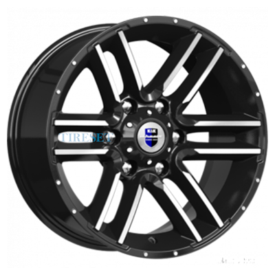 KиK 8x17/6x139,7 ET-10 D106,1 Алгама (КС762) Алмаз черный