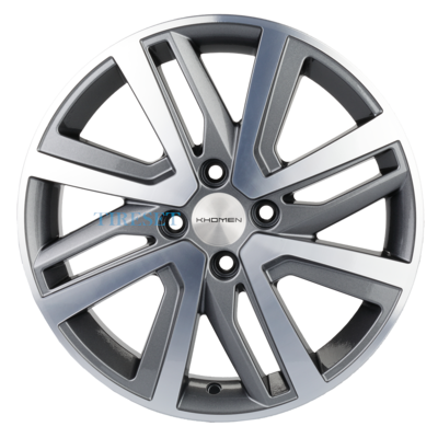 Khomen Wheels 6x16/4x100 ET37 D60,1 KHW1609 (Stepway) Gray-FP