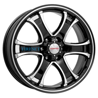 KиK 7,5x18/6x139,7 ET33 D100,1 Балеар-оригинал (КС727) Алмаз черный